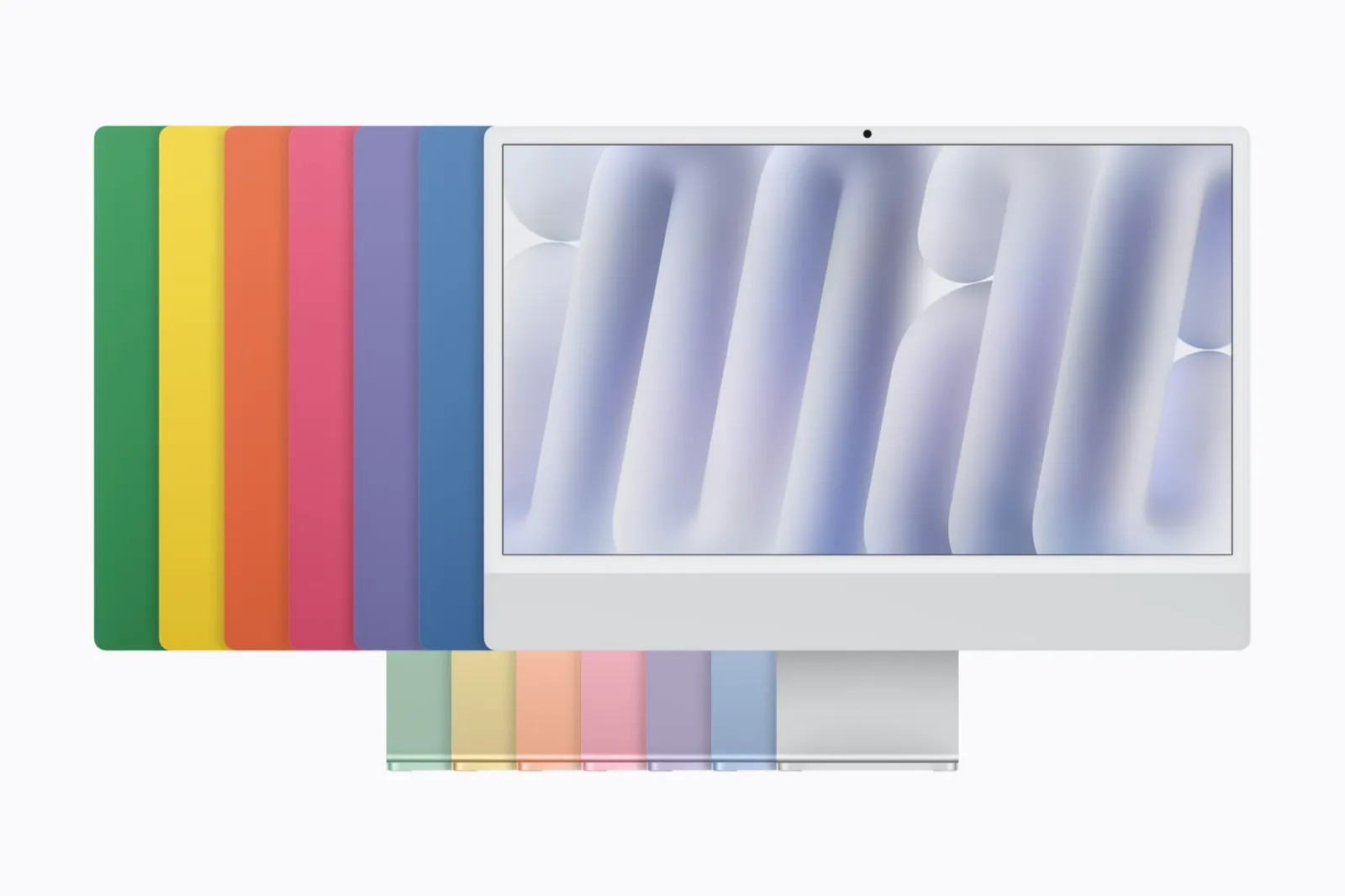 ახალი iMac M6 შვიდ ფერში: მწვანე, ყვითელი, ნარინჯისფერი, ვარდისფერი, იისფერი, ლურჯი და ვერცხლისფერი